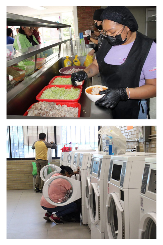 Espacios y Circuitos con Comedores y Lavanderías
